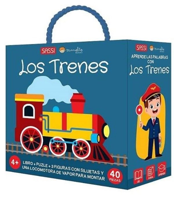 Producto - LOS TRENES - LIBRO + PUZLE + 3 FIGURAS