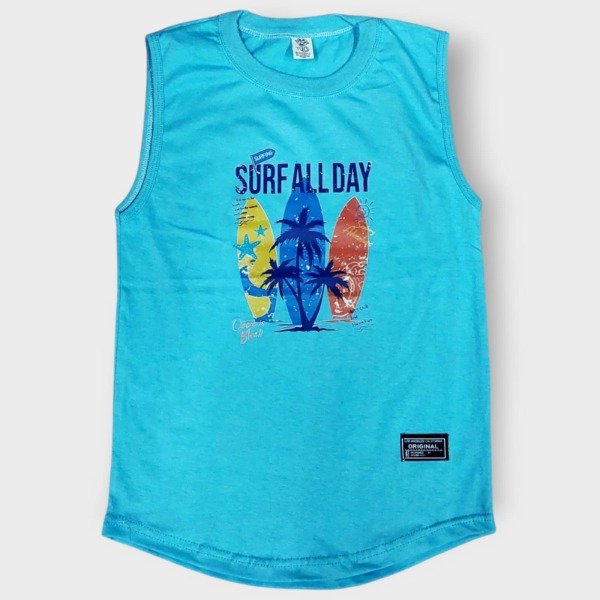 Producto - Musculosa de Varon Surf celeste T10