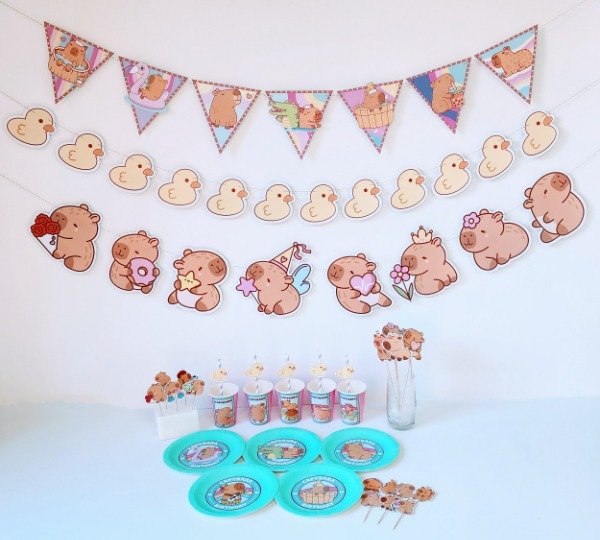 Producto - Capibara Cotillón Kit Cumpleaños Completo