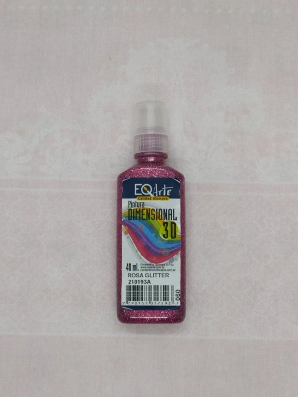 Producto - PINTURA DIMENSIONAL 3D. ROSA GLITTER