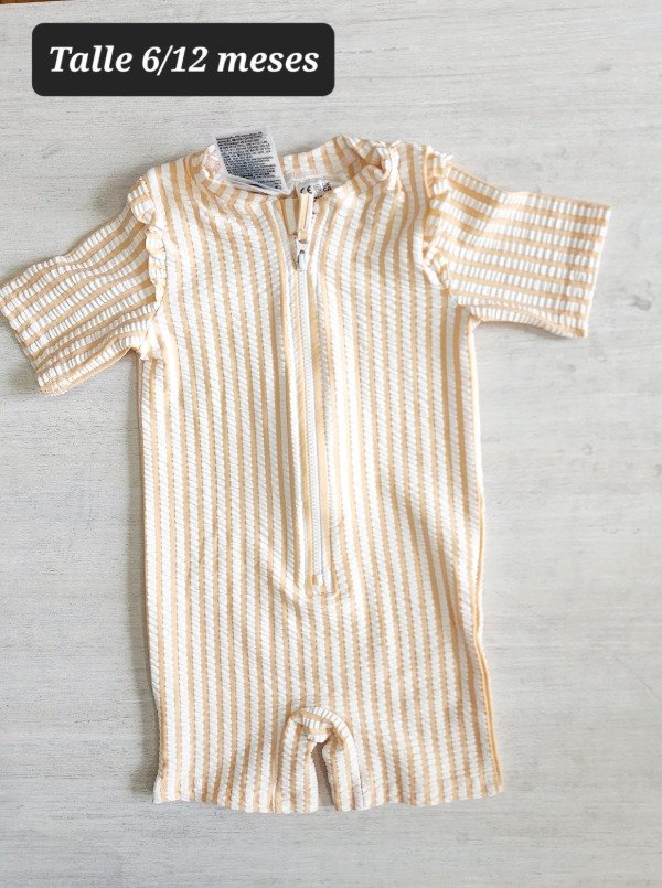 Traje de baño entero HyM talle 6/12 meses rayado — imagen 2