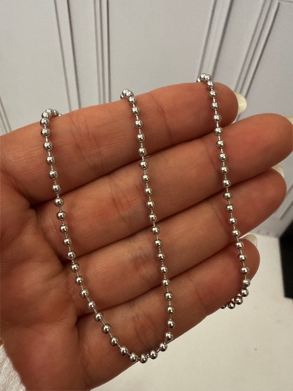 Producto - Cadena bolitas acero quirúrgico