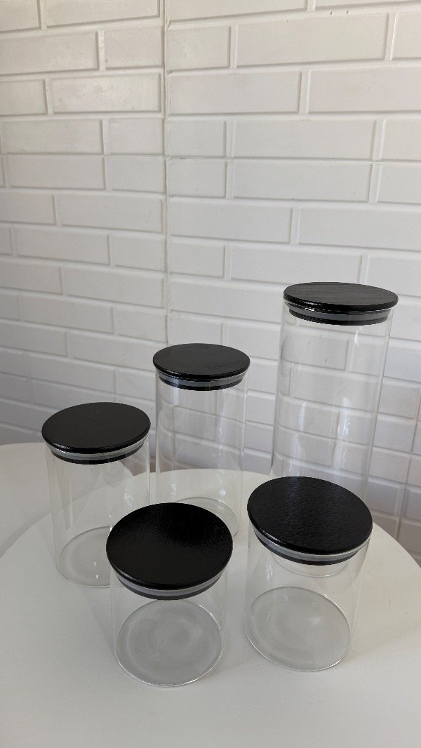 Producto - Set frasco de vidrio c/ tapa Hermética