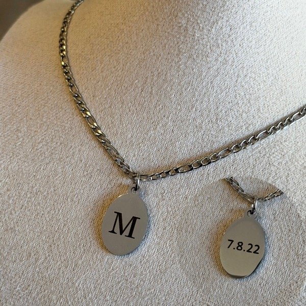 Producto - Cadenita Oval plateada I