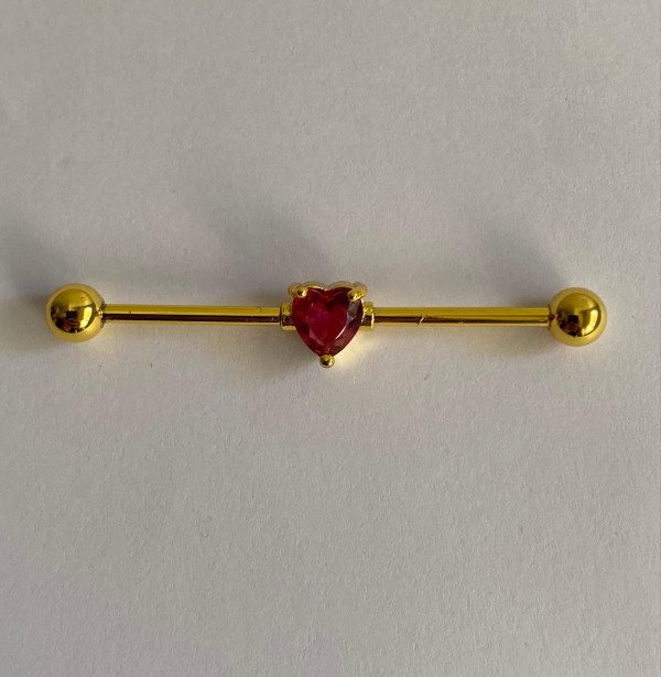 Producto - Industrial corazón engarzado dorado