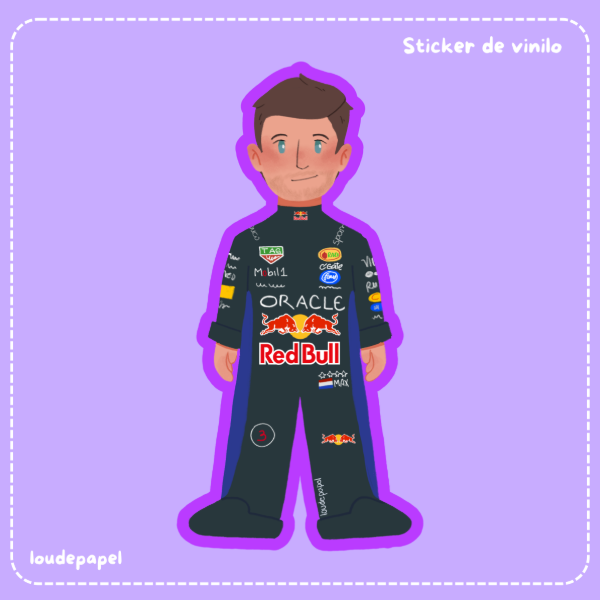 Producto - Mini Max Verstappen - Sticker de vinilo