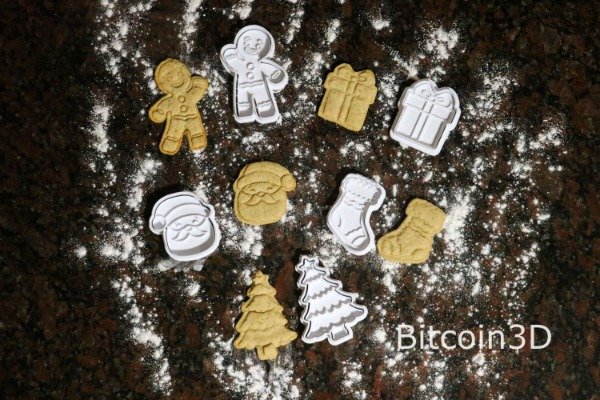 Producto - Cortantes para galletitas de Navidad (Cortante y Marcador)