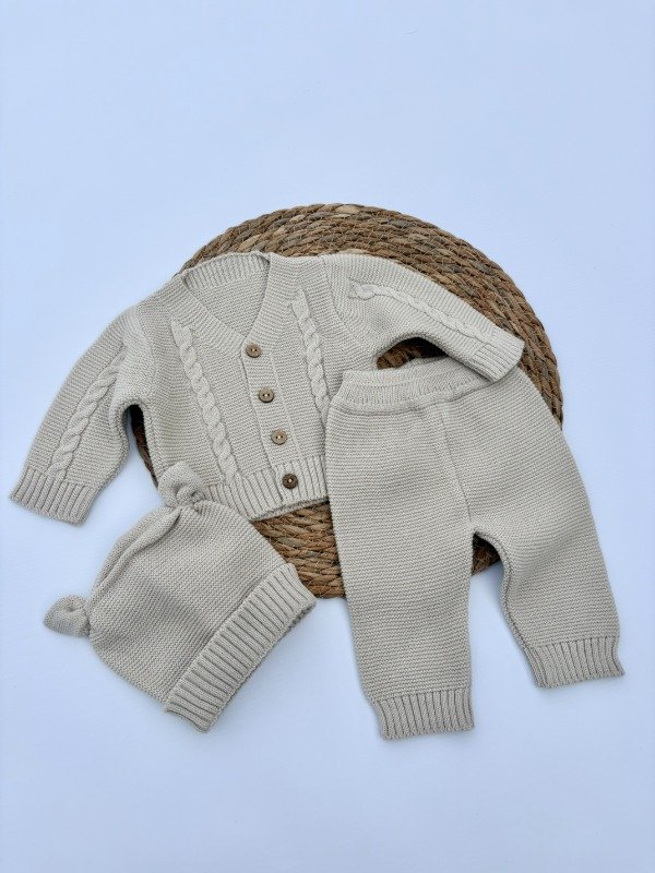 Producto - Conjunto Tejido Beige