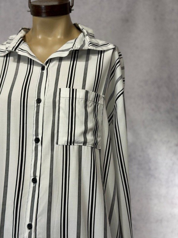 Producto - CAMISA CAO BLANCA Y NEGRA FIBRANA - 1