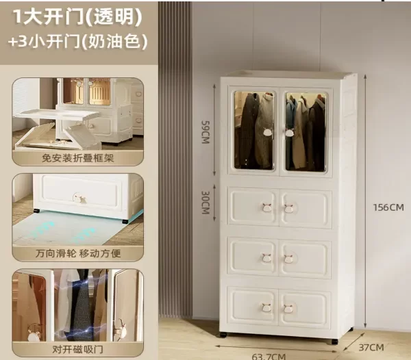 Producto - Estante Organizador Apilable Desmontable Reforzado Blanco