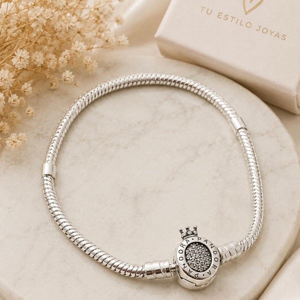 Producto - Pulsera para dijes corona Plata 925