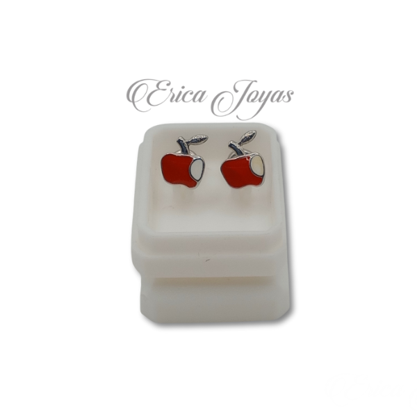 Producto - Abridores Manzana esmaltado rojo y blanco (ABRI0004)