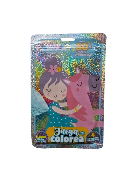 Producto - LIBRO PARA PINTAR CRAYONES  Y STICKERS MY UNICORN