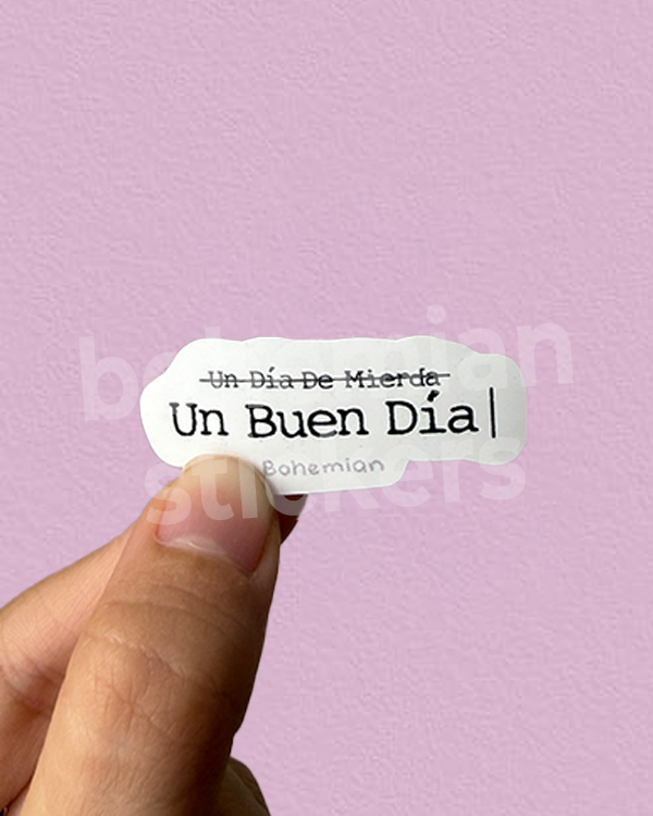 Producto - UN BUEN DÍA - - Sticker Individual de Un Buen Día / Cine Nacional