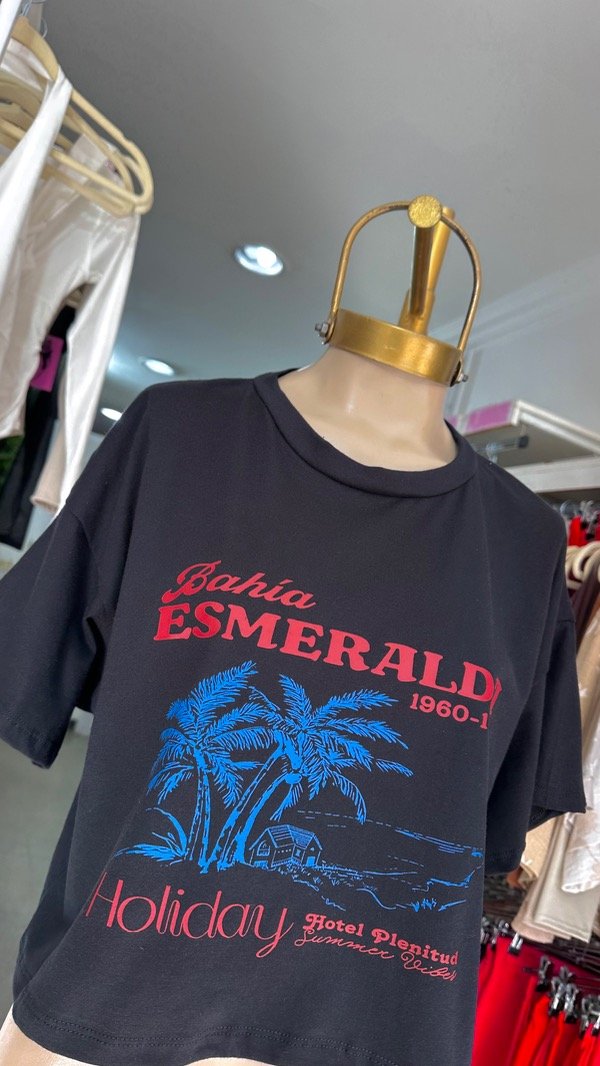 Producto - REMERA CROP ESMERALDA