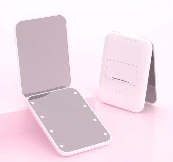 Producto - ESPEJO DOBLE CON LUZ LED PARA CARTERA BC2063