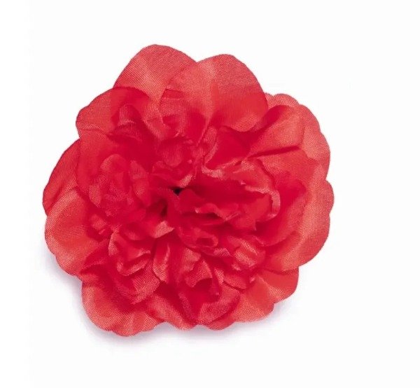 Producto - Flor Roja 10 cm con pinza
