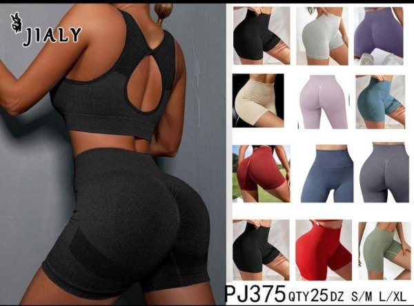 Producto - Conjunto Top + Calza Corta - Jialy 375 - CALIDAD PREMIUM