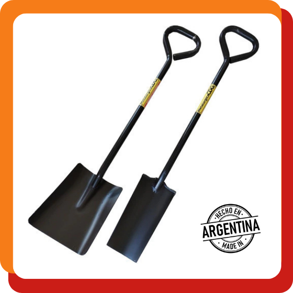 Producto - Kit de Palas Ancha y de Punta de Metal Jardineria Construccion - 0