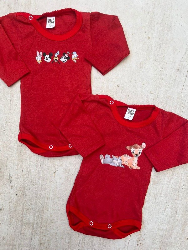 Producto - Body bambi/mickey rojo 12/24M  pack x3 - 1