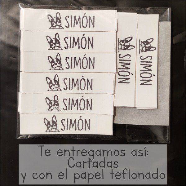 Producto - Pack x 120 Etiquetas Personalizada Con Nombre Para Ropa Pega Plancha - 8
