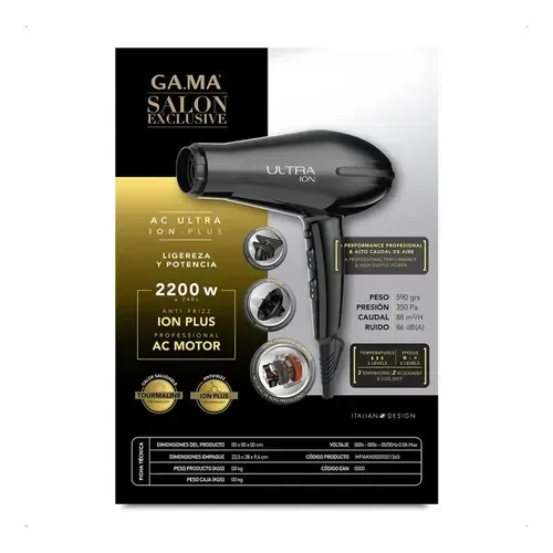 Producto - SECADOR GAMA SALON EXCLUSIVE ULTRA ION