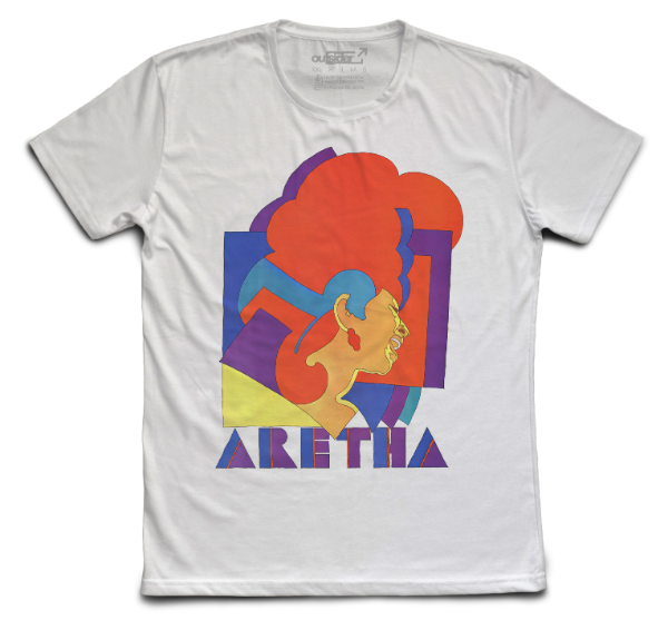 Producto - Aretha Franklin - Milton Glaser - Poster - Remera Blanca