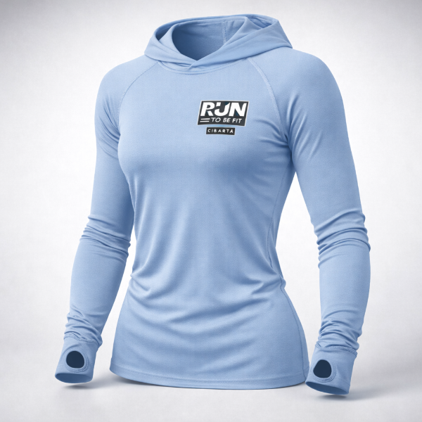 Producto - Camiseta Segunda Piel Cibarta Modelo RUN TO BE FIT celeste