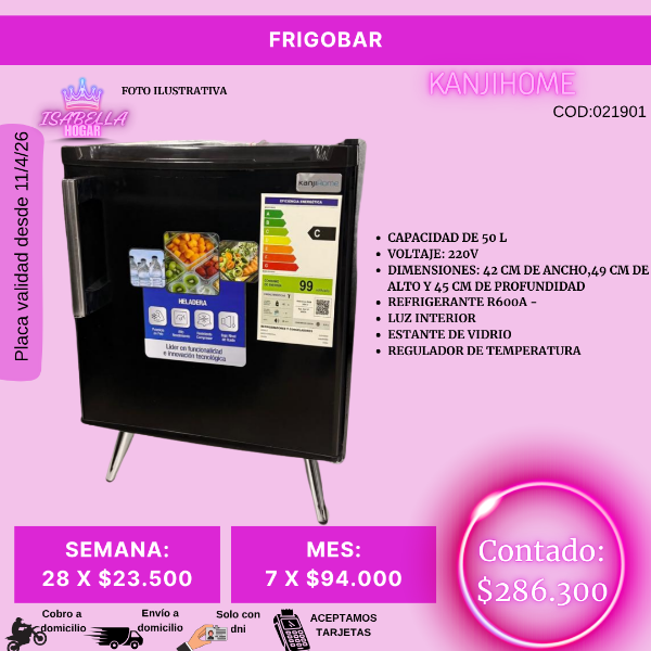 Producto - FRIGOBAR KANJIHOME 50 LITROS