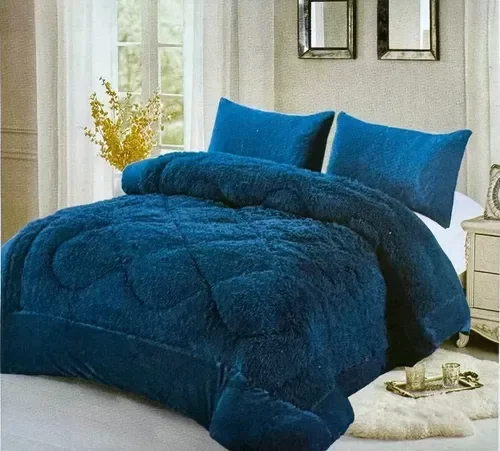 Producto - Edredón Pelo largo con Corderito 2 Plazas 1/2