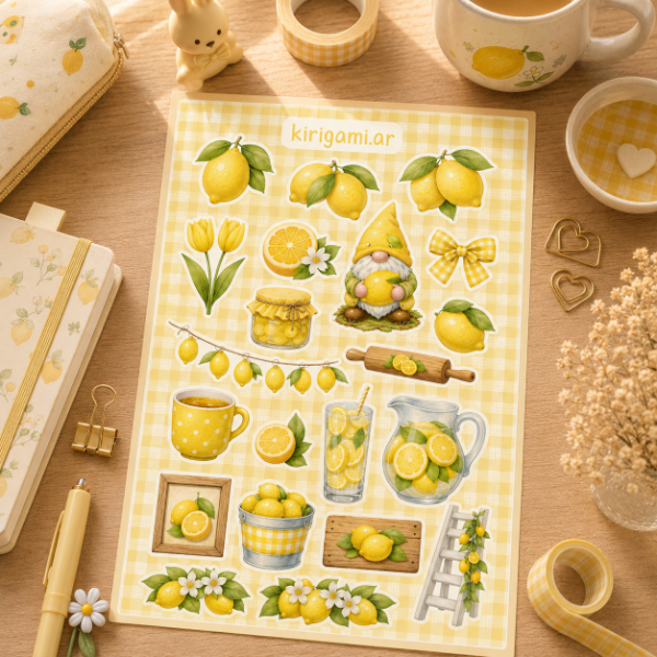 Producto - Plancha de Stickers Limones