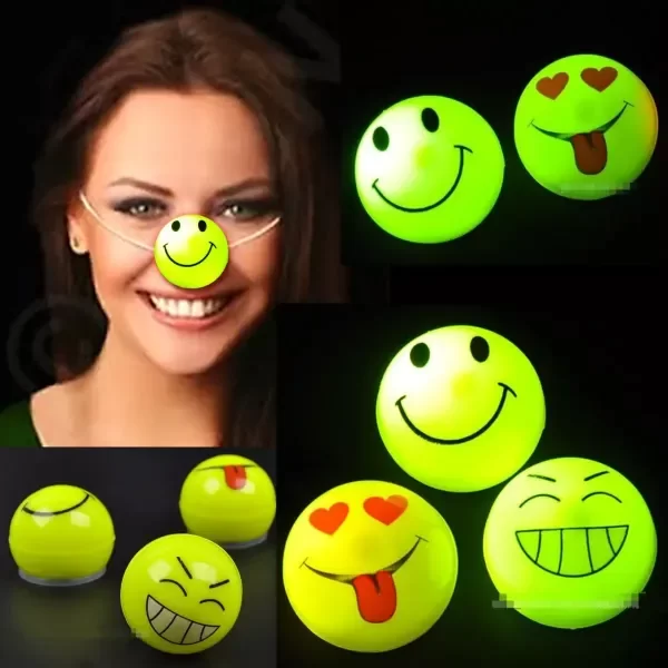 Producto - NARIZ DE PAYASO LUMINOSA EMOJI X12U