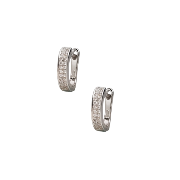 Producto - Aros Plata 925 Huggies Medio Rivier