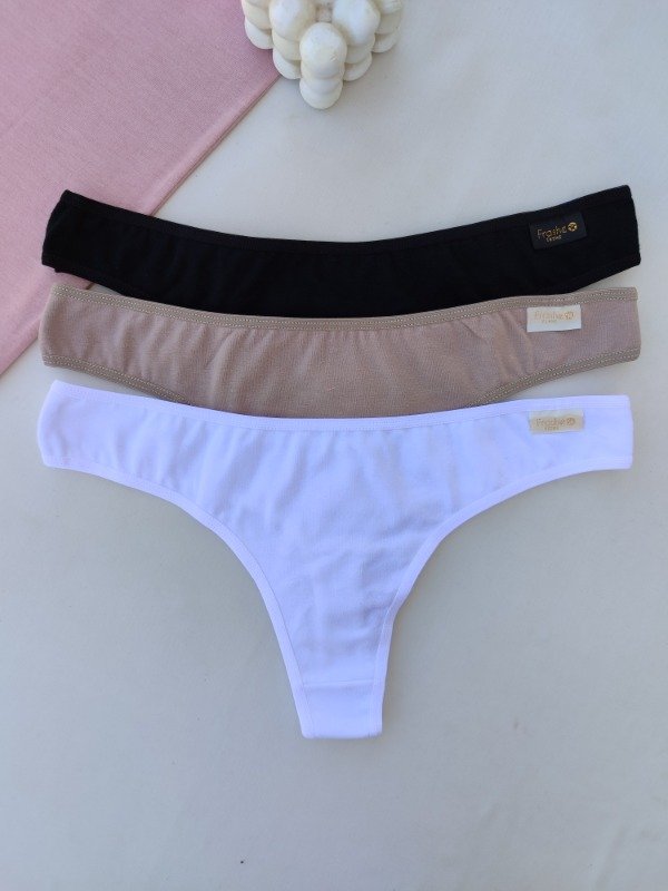 Producto - Pack x3 colaless clásica algodón Frashe