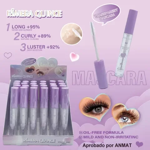 Producto - MASCARA DE PESTAÑAS TRASPARENTE -RIMERA QUINCE