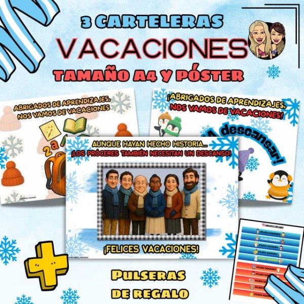 Producto - CARTELERA VACACIONES DE INVIERNO
