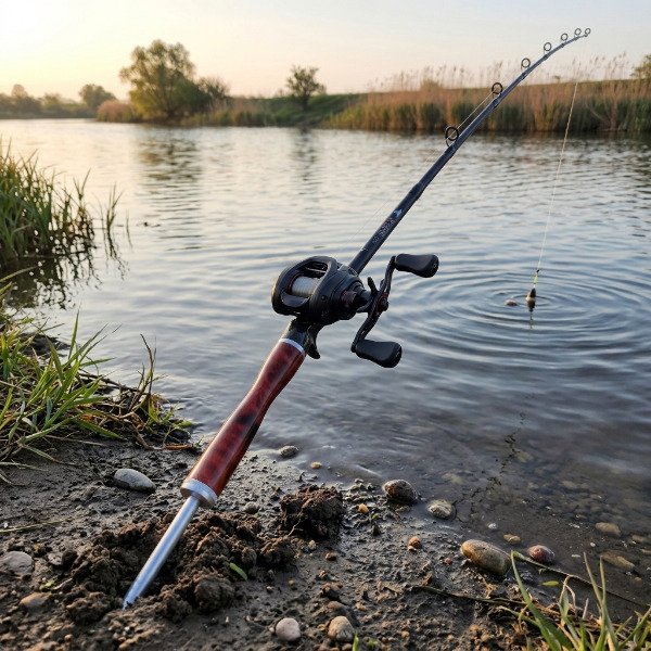 Producto - Caña Bait Top Fishing Five Fish 1.80m 5 Tramos 8-17lbs con Estaca Incluida - 9