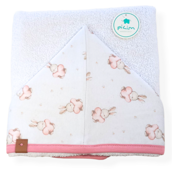 Producto - Toallon con capucha corazones