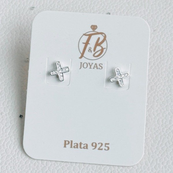 Producto - Aros Pasantes Cruz Plata 925