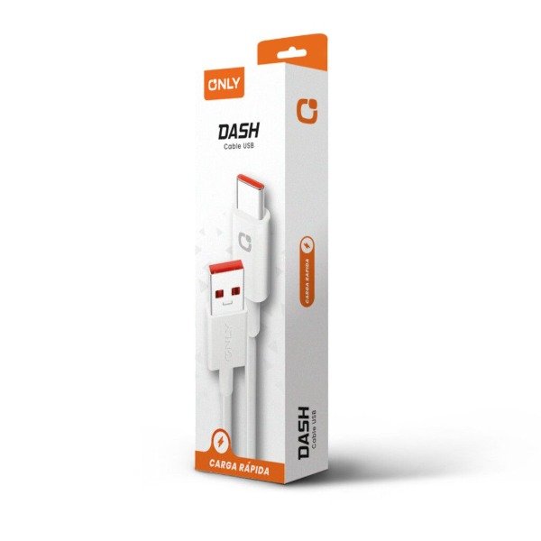 Producto - CABLE USB TIPO C MODO-127 DASH  ONLY  BLANCO