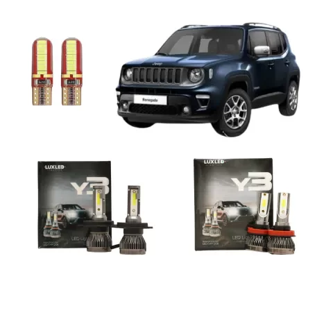 Producto - Kit Cree Led Y3 Luz Baja Alta Y Antiniebla Jeep Renegade