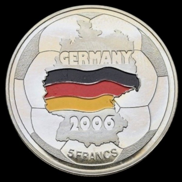 Producto - Congo República Democrática. 5 Francos de 2001 - "Mundial Alemania 2006"