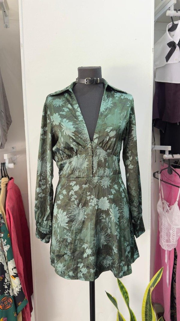 Producto - Vestido Hojas Forever 21 M Nuevo