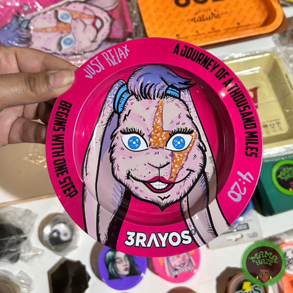 Producto - Cenicero 3 RAYOS Metal Rosa