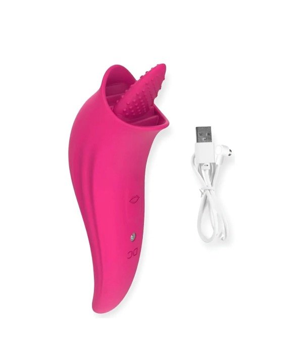 Producto - VIBRADOR CON LENGUA ESTIMULADOR DE CLÍTORIS Y PUNTO G - 1