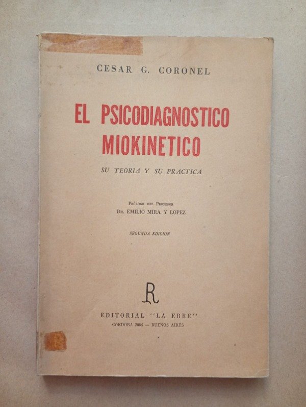 Producto - El psicodiagnóstico miokinético - César G Coronel - La Erre1962