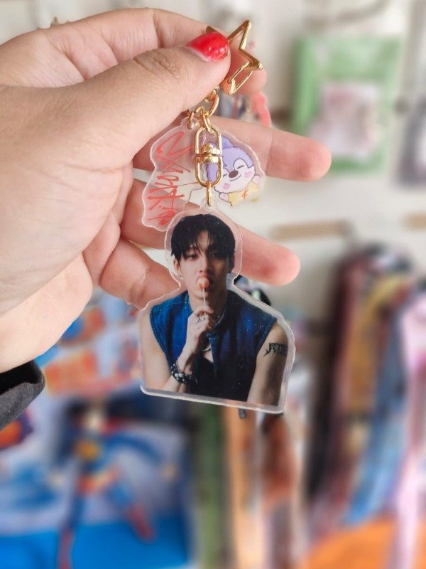 Producto - STRAY KIDS - LLAVERO ACRÍLICO BANGCHAN CON WOLFCHANG SKZOO