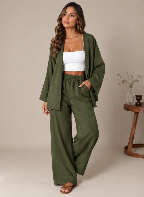 Producto - Conjunto de Lino con Saco - 0