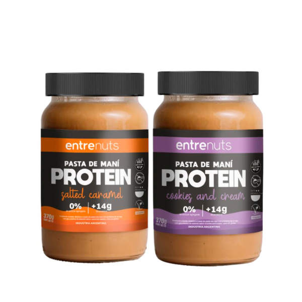 Producto - PASTA DE MANI PROTEIN 370 GRS. - ENTRENUTS