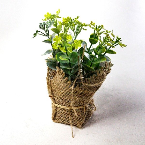Producto - Mini planta maceta de arpillera